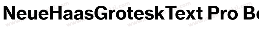 NeueHaasGroteskText Pro Bold字体转换